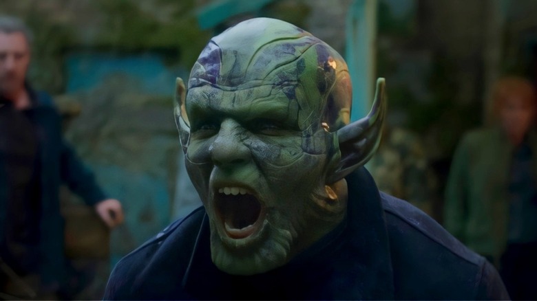 Skrull green skin screaming