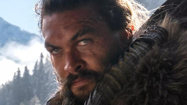 Jason Momoa glowers