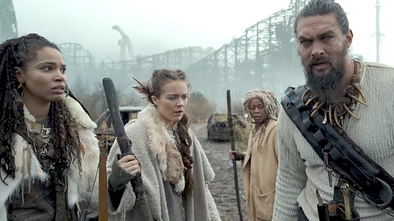 Jason Momoa looks concerned on See
