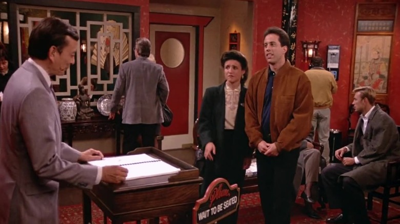 Elaine and Jerry at a Chinese Restaurant in "Seinfeld" (1989-1998)