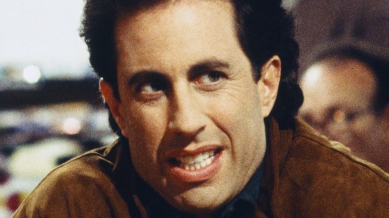 Jerry Seinfeld looks irritated