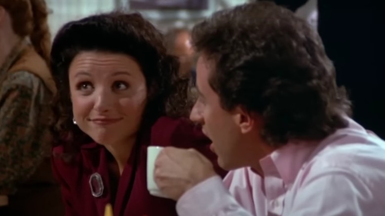 Jerry and Elaine at lunch