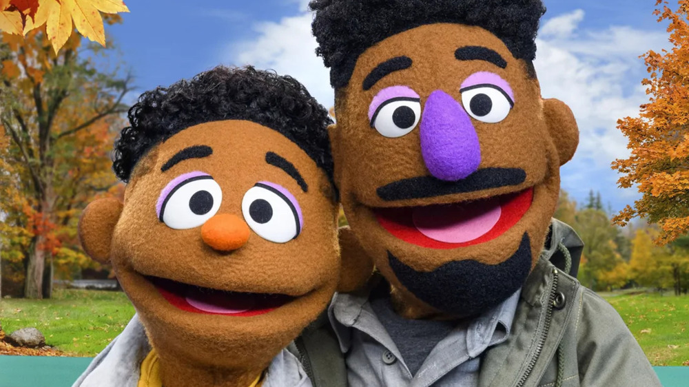 Wes and Elijah in Sesame Street