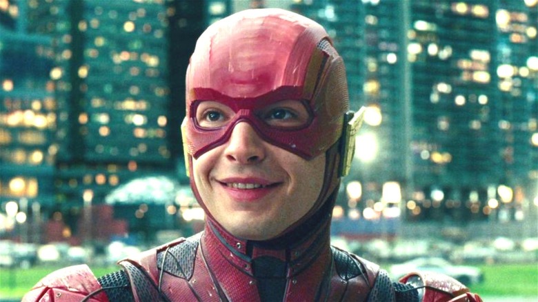 Ezra Miller Barry Allen smiling