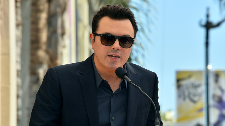 MacFarlane at the unveiling of his Walk of Fame star