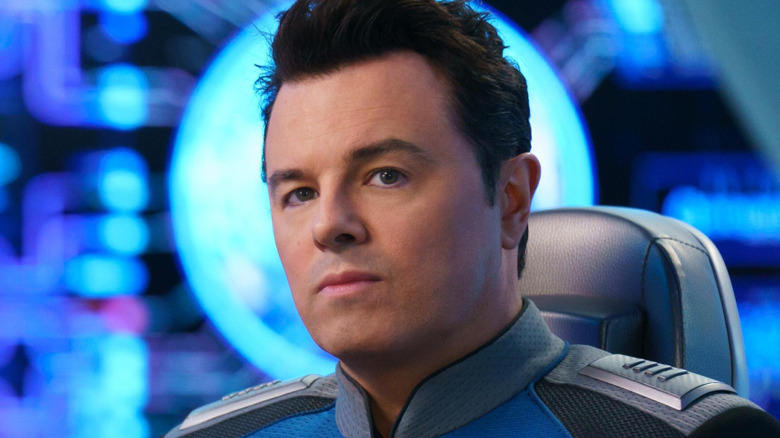 Captain Ed Mercer in his chair on The Orville
