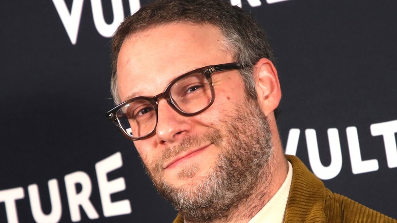 Seth Rogan grinning 