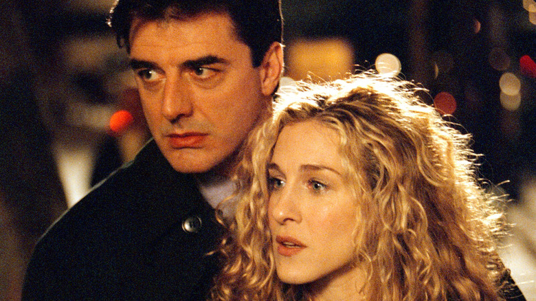 Mr. Big and Carrie Bradshaw standing together
