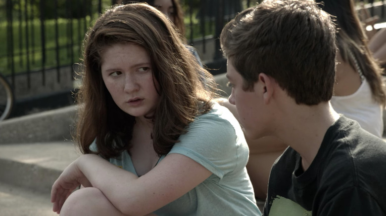 Debbie staring at Carl