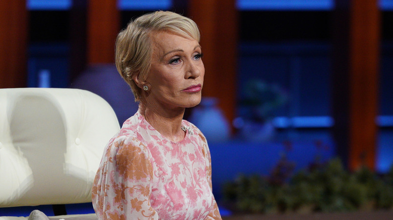 Barbara Corcoran listening to a pitch