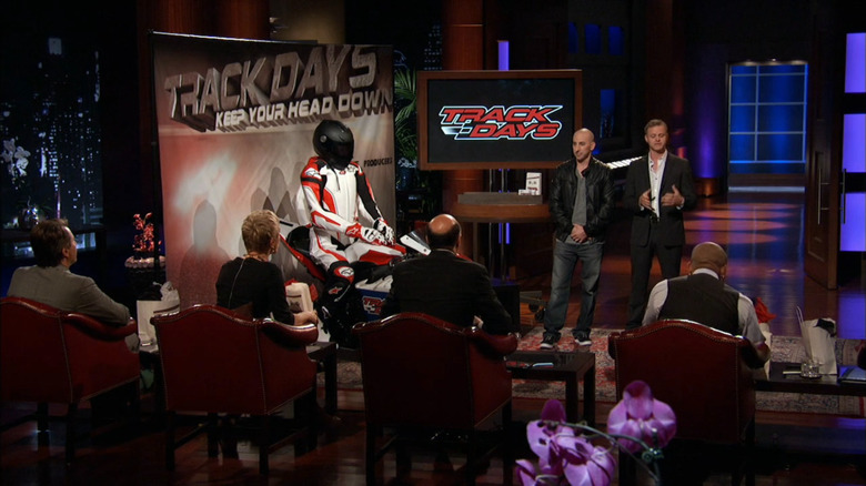Brian Pitt and James LaVitola pitching Track Days on Shark Tank
