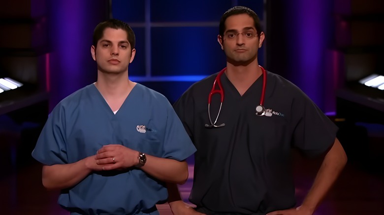 Richard and Albert Amini presenting on Shark Tank