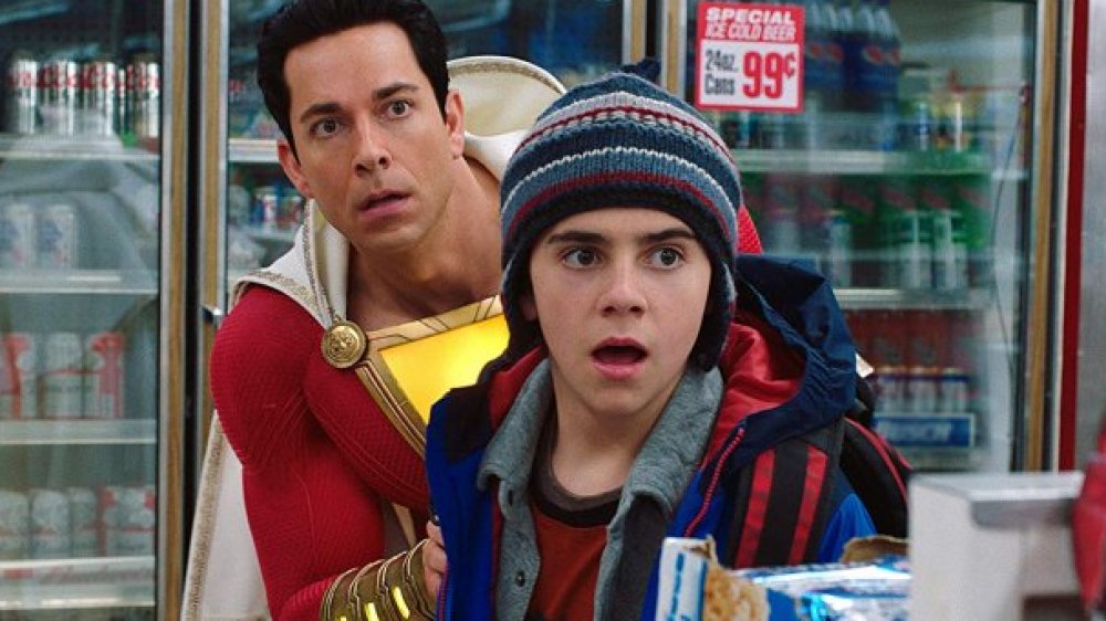 Zachary Levi and Jack Dylan Grazer in Shazam!