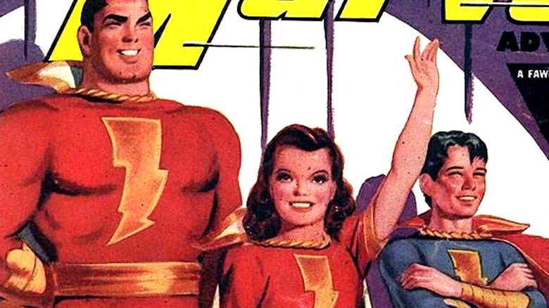 Shazam, Mary Marvel, and Captain Marvel Jr.