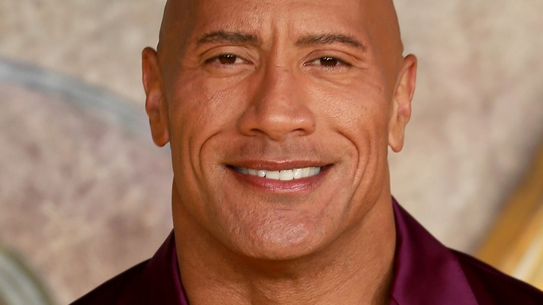 Dwayne Johnson smiles