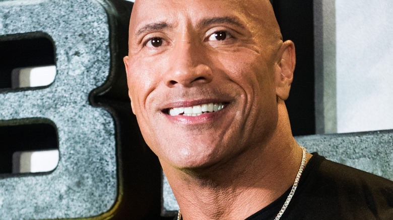 Dwayne Johnson smiles