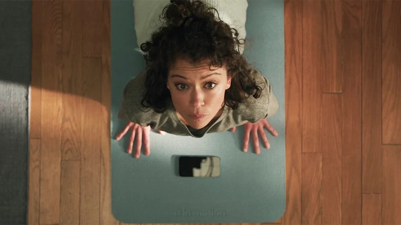 Jennifer Walters doing yoga