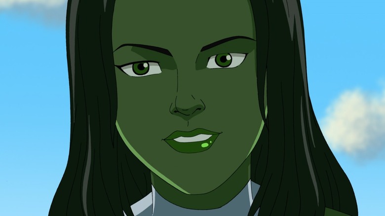 She-Hulk smiling