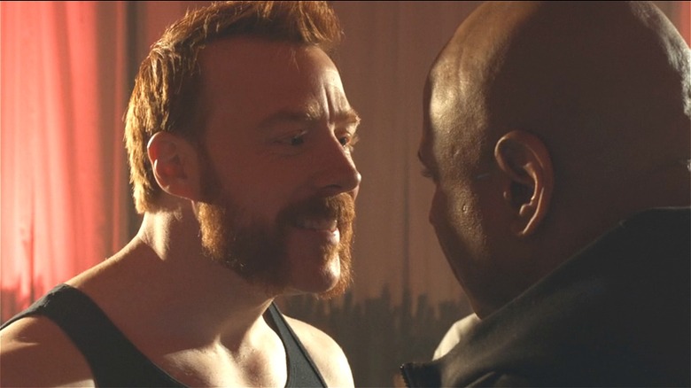 Sheamus trying to intimidate Sam