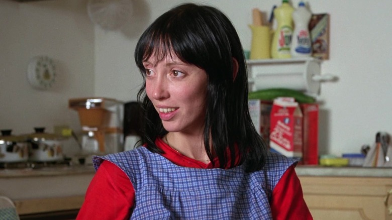 Shelley Duvall smiling as Wendy Torrance