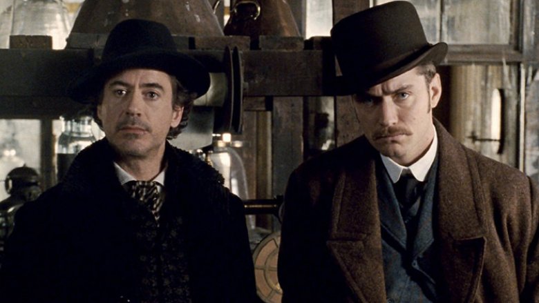 Robert Downey Jr. and Jude Law in Sherlock Holmes movie