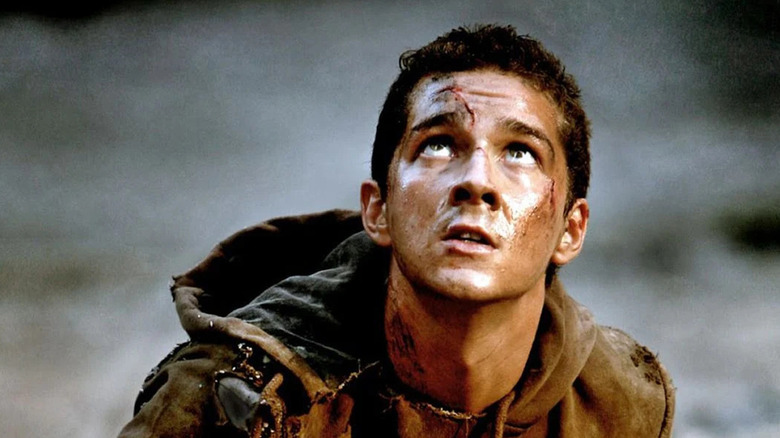 Sam looking up in Transformers