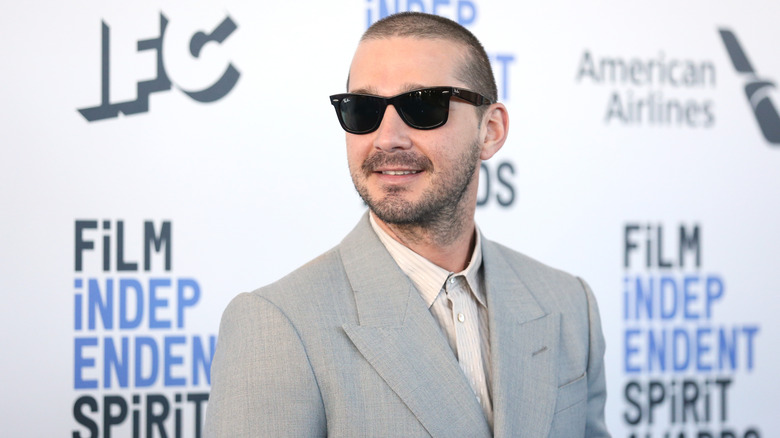 Shia LaBeouf wearing sunglasses