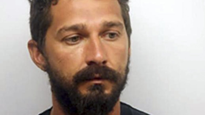 Shia LaBeouf's 2017 mugshot