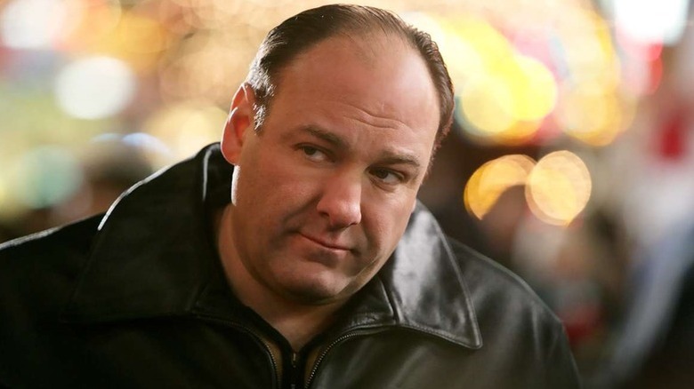 Tony Soprano tilts head