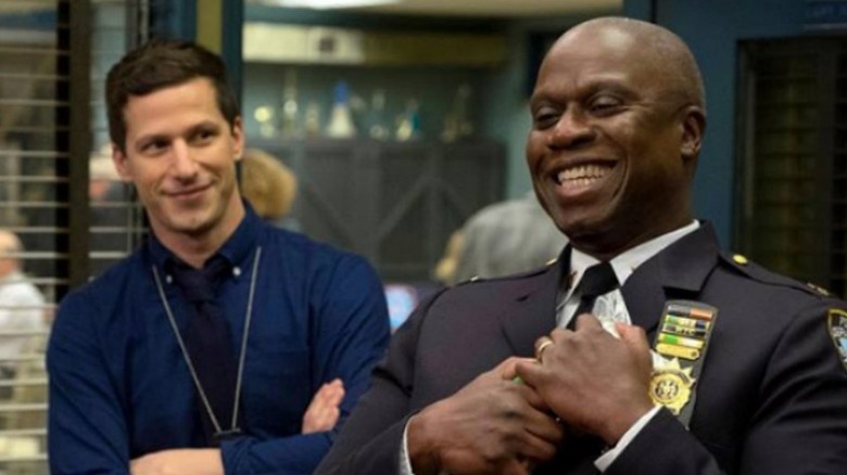 Jake and Holt laughing
