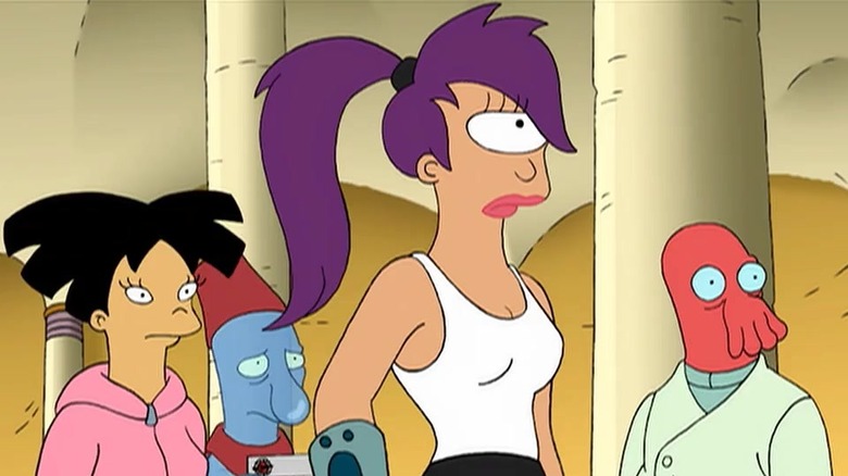 Leela, Amy, and Zoidberg