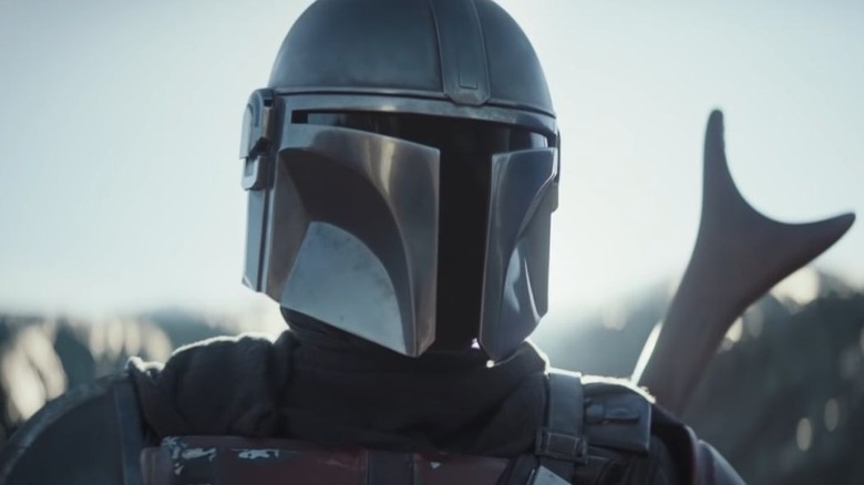 Mando in his helmet