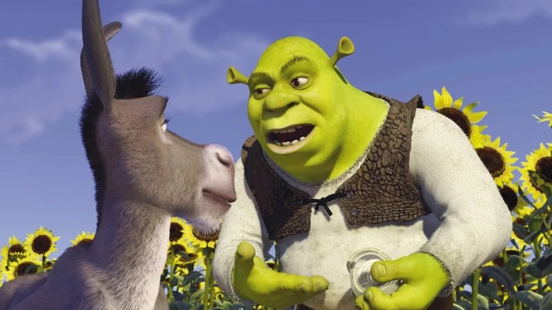 Shrek explaining layers to Donkey in "Shrek" (2001)