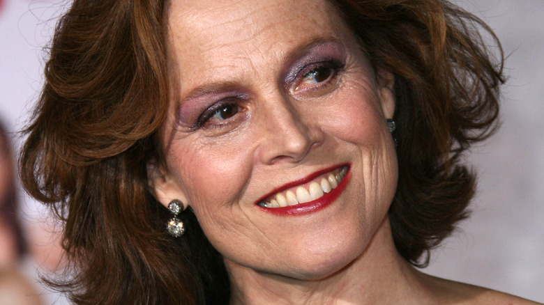 Sigourney Weaver smiling