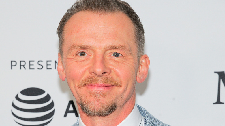 Simon Pegg posing