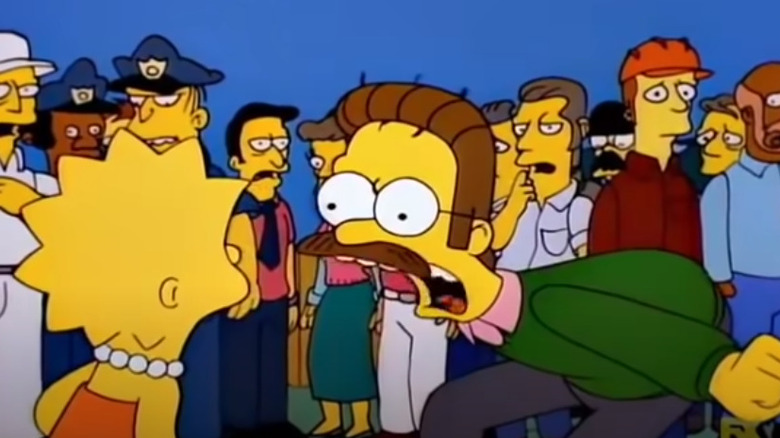 Ned yells at Lisa
