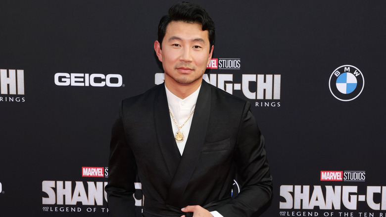 Simu Liu attends the Los Angeles Premiere of "Shang-Chi and The Legend of the Ten Rings"