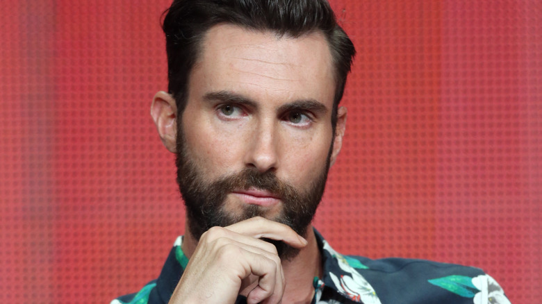 Adam Levine at panel discussion