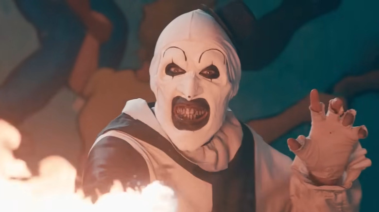 Art the Clown with fire