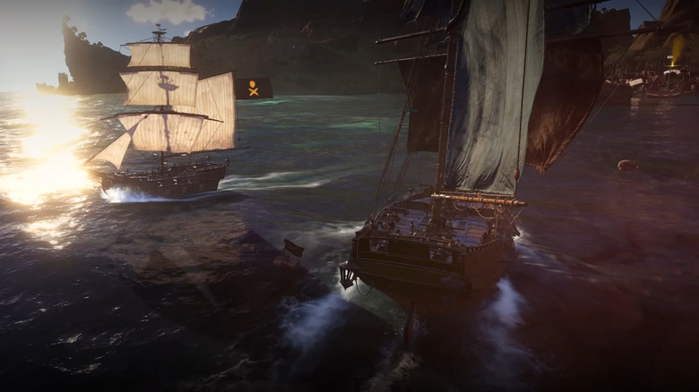 Two pirate ships 