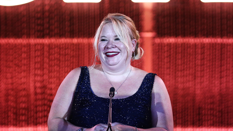 Julie Plec smiles