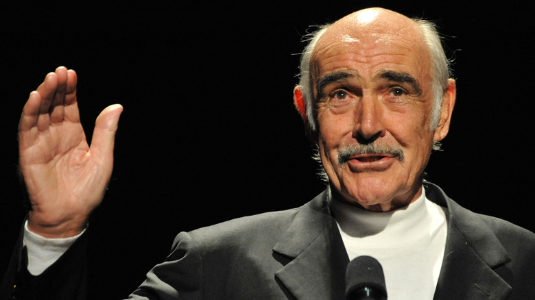 Sean Connery giving a speech