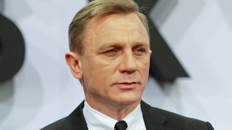 Daniel Craig looking straight ahead