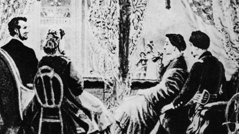 Historical illustration of the Lincoln assassination