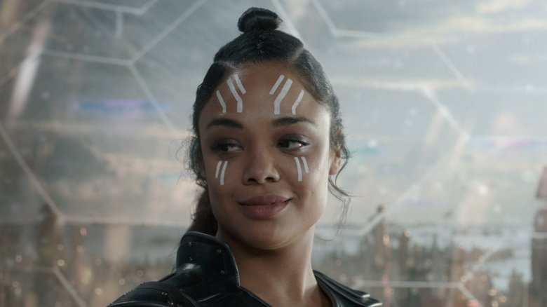 Thor: Ragnarok Valkyrie smiling