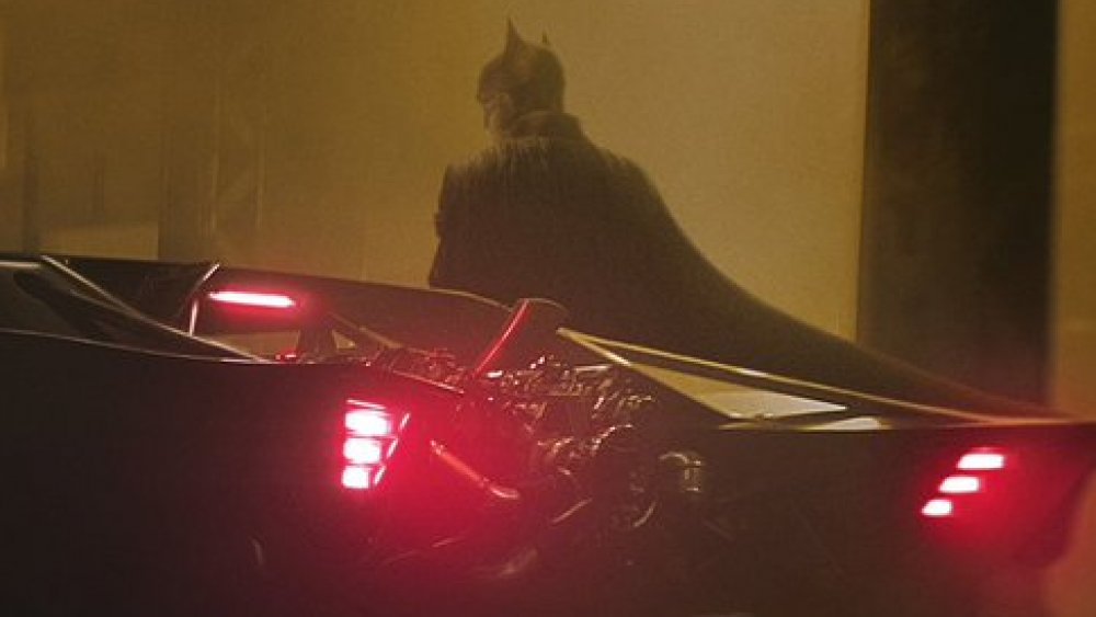 Batman and the Batmobile in The Batman