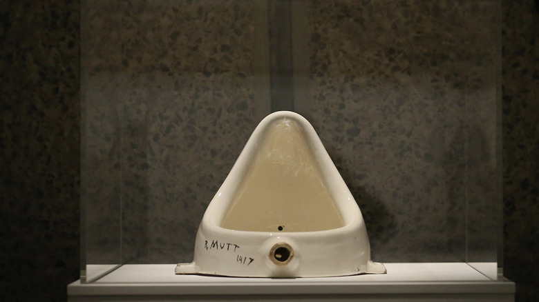 Marcel Duchamp's signed toilet, "The Fountain"