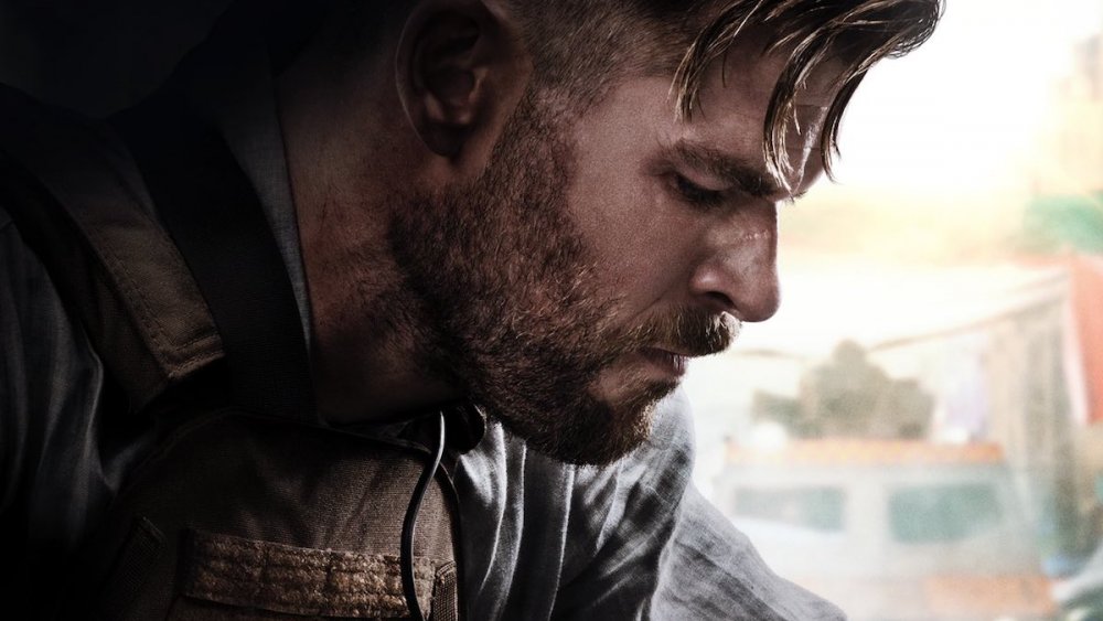 Chris Hemsworth as Tyler Rake in Extraction