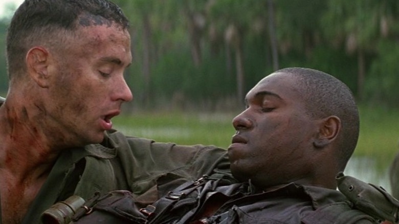 Forrest carrying wounded Bubba