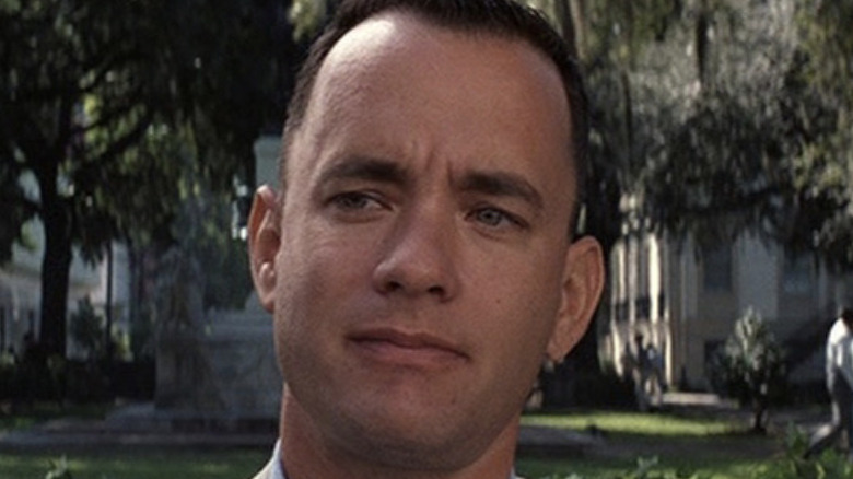 Forrest Gump looks serious
